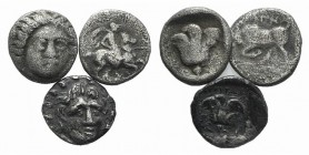 Lot of 3 Greek Ar coins, to be catalog. Lot sold as is, no return