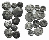 Lot of 12 Greek AR Fractions, to be catalog. Lot sold as is, no return