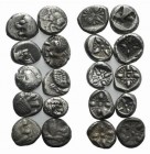 Ionia Miletos, lot of 10 diobols. Lot sold as is, no return