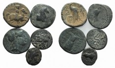 Lot of 5 Greek Æ coins, to be catalog. Lot sold as is, no return