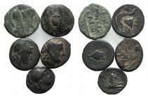 Lot of 5 Greek Æ coins, to be catalog. Lot sold as is, no return