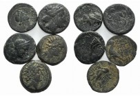 Lot of 5 Greek Æ coins, to be catalog. Lot sold as is, no return