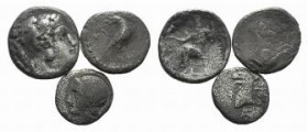 Lot of 3 Greek AR Coins, to be catalog. Lot sold as is, no return