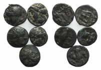 Lot of 5 Greek Æ coins, to be catalog. Lot sold as is, no return
