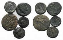 Lot of 5 Greek Æ coins, to be catalog. Lot sold as is, no return