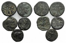 Lot of 5 Greek Æ coins, to be catalog. Lot sold as is, no return