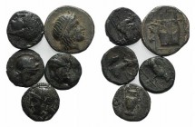 Lot of 5 Greek Æ coins, to be catalog. Lot sold as is, no return