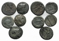 Lot of 5 Greek Æ coins, to be catalog. Lot sold as is, no return
