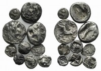 Lot of 10 Greek AR Fractions, to be catalog. Lot sold as is, no return