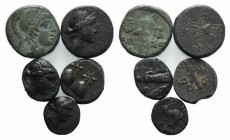 Lot of 5 Greek Æ coins, to be catalog. Lot sold as is, no return