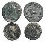 Lot of 2 Roman Imperial AR Coins. Lot sold as is, no return