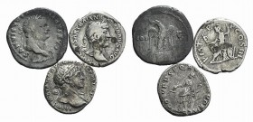 Lot of 3 Roman Imperial AR Denarii. Lot sold as is, no return