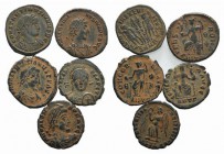 Lot of 5 Roman Imperial Æ coins, to be catalog. Lot sold as is, no return