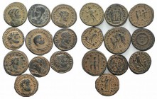 Lot of 10 Roman Imperial Æ coins, to be catalog. Lot sold as is, no return