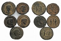 Lot of 5 Roman Imperial Æ coins, to be catalog. Lot sold as is, no return