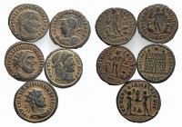 Lot of 5 Roman Imperial Æ coins, to be catalog. Lot sold as is, no return