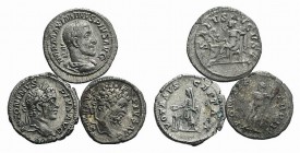 Lot of 3 Roman Imperial AR Denarii. Lot sold as is, no return