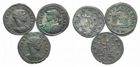 Lot of 3 Roman Imperial Antoniniani. Lot sold as is, no return