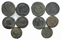 Lot of 5 Roman Imperial Æ coins, to be catalog. Lot sold as is, no return