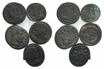 Lot of 5 Roman Imperial Æ coins, to be catalog. Lot sold as is, no return