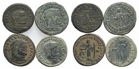 Lot of 4 Roman Imperial Æ coins, to be catalog. Lot sold as is, no return