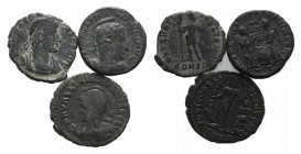 Lot of 3 Roman Imperial Æ coins, to be catalog. Lot sold as is, no return