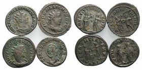 Lot of 4 Roman Imperial Antoniniani. Lot sold as is, no return