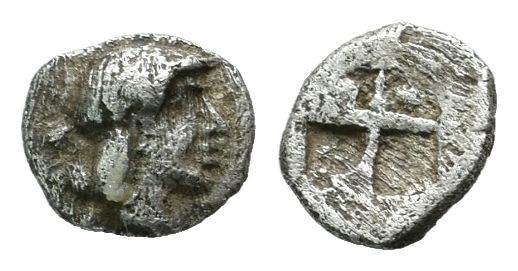 Tetartemorion
Ionia, Kolophon. c.500-450 BC, Laureate head of Apollo right / Qu...