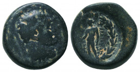 Bronze Æ
Lydia, Sardes, Apollo / Herakles
18 mm, 6 g
SNG Copenhagen 493
