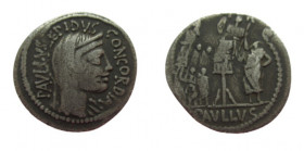 Denaius AR
Paullus Perseus, 62 BC, Macedon, Concordia
20 mm, 3,42 g