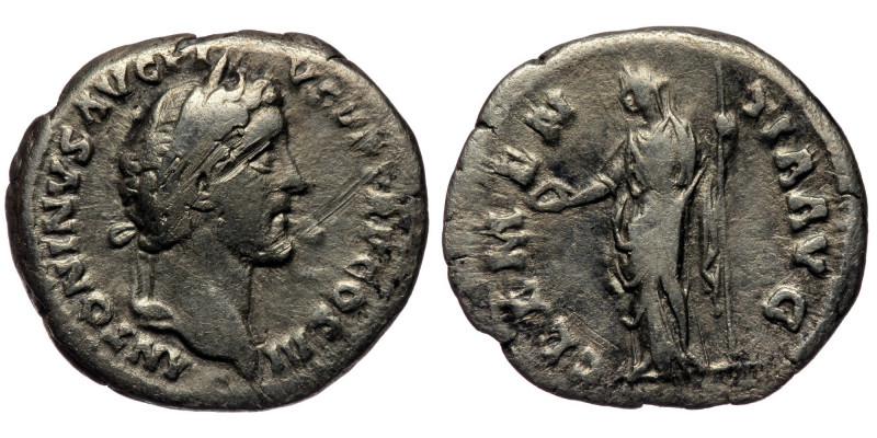 Denarius AR
Antoninus Pius (138-161), Rome, 140-143, ANTONINVS AVG PIVS P P TR ...