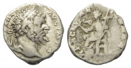 Denarius AR
Septimius Severus (193-211), Rome, L SEPT SEV PERT AVG IMP X / PACI AETERNAE, Pax
16 mm, 2,91 g
RIC 118