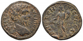 Bronze Æ
Pisidia, Antioch, Septimius Severus 193-211 AD, Laureate head of Septimius Severus right, Tyche standing left, holding cornnucopia and branc...