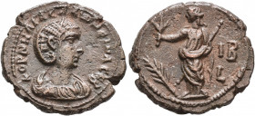Tetradrachm
Egypt, Alexandria, Salonina, Augusta (254-268), RY 12 of Gallienus = 264-265, ΚΟΡΝΗΛΙΑ CΑΛⲰΝЄΙΝΑ CЄΒ, Diademed and draped bust of Salonin...