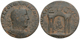Bronze Æ
Syria, Seleucis and Pieria. Antioch. Trebonianus Gallus, 251-253, AYTOK K G OYIB TPEB G???OC CEB Laureate, draped and cuirassed bust of Treb...