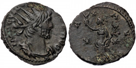 Victorianus Bl
Cologne, AD 268-270, IMP C VICTORINVS P F AVG, radiate, draped and cuirassed bust right / PAX AVG, Pax standing left, holding olive br...