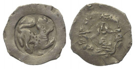 Pfennig AR
Friedrich II (1212- 1250), Bayern, Nürnberg, 17 mm. 0,86 g
Erlanger 56