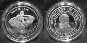 1000 Francs AR
Republique du Tchad, World Cup 1950
32 mm, 25 g