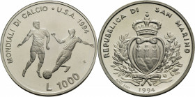 1000 Lire AR
San Marino, World Cup 1994
14 g