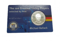 Silver 925/100
The 100 Greatest Living Players, Michael Ballack
30 mm, 10 g