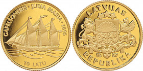 10 Latu AV
Latvia, 1/25 Oz, Gold 999/1000
14 mm, 1,24 g