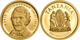 1500 Shillings AV
Tanzania, David Livingstone, 2013, Gold 999/1000
11 mm, 0,5 g