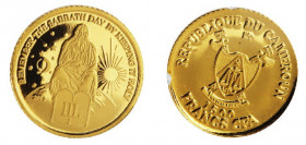 1500 Francs AV
Cameroon, 2012, The Ten Commandments, Gold 585/1000
11 mm, 0,5 g