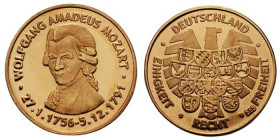 Medal AV
W.A. Mozart, Germany, Gold 585/1000
11 mm, 0,71 g