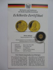 Medal AV
Dieter Althaus, Gold 999/1000
12 mm, 1 g