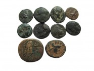Lot of 10 Greek Coins, SOLD AS SEEN, NO RETURN