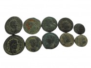 Lot of 10 Roman Coins, SOLD AS SEEN, NO RETURN