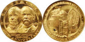 1937 C.D. Peacock Centennial Medal. Eglit-439. Brass. MS-65 (NGC).

32 mm.