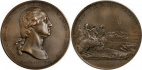 "1776" (ca. 1880) Washington Before Boston Medal. Fifth Paris Mint Issue. First Issued Obverse (In Repaired State) / Third Issued Reverse (In Repaired...