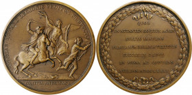 "1781" (1880-) Lieutenant Colonel John Eager Howard, Battle of the Cowpens Medal. Paris Mint Restrike. By Pierre Simon DuVivier. Adams-Bentley 12, Bet...